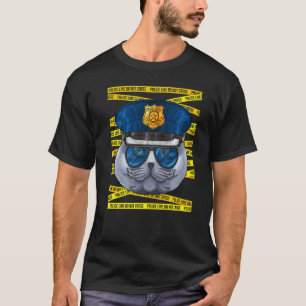British Shorthair Police Officer Policeman  Police T-Shirt