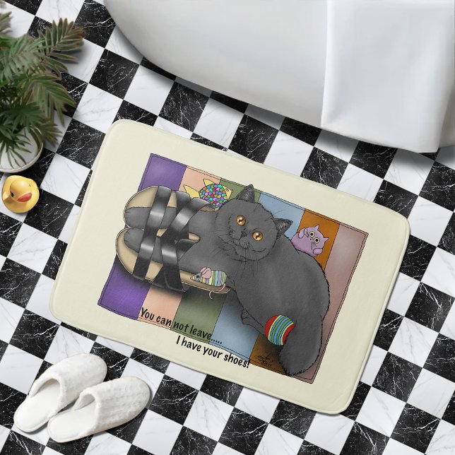 British Shorthair Sandals Funny Cute Bath Mat (Creator Uploaded)