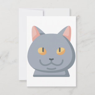 British shorthair thank you card