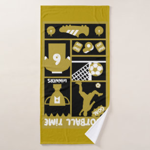 British Soccer Football Bath Towel