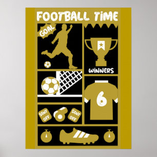 British Soccer Football    Poster