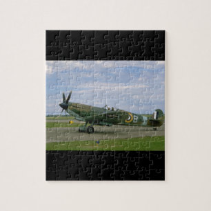 British Spitfire, Camouflage, Taxiing_WWII Planes Jigsaw Puzzle