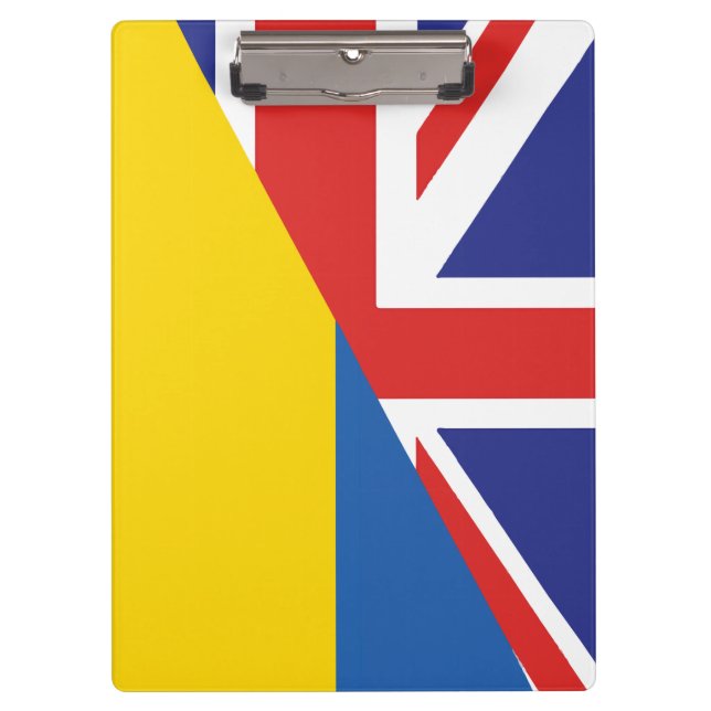British support toward Ukraine Sherpa Blanket Clipboard (Front)