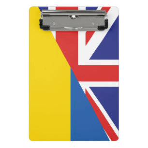 British support towards Ukraine Sherpa Blanket Mini Clipboard