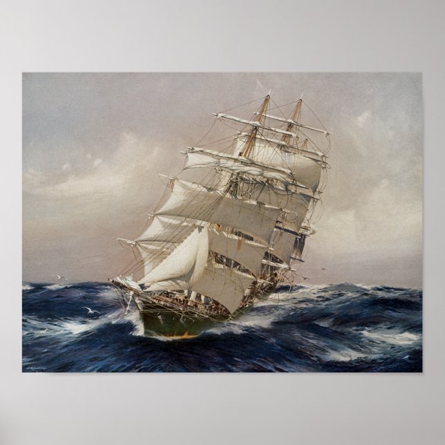 British Tea Clipper Thermopylae Poster (Front)