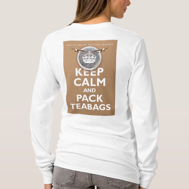 'British Teabag Advice' T-Shirt (Back)