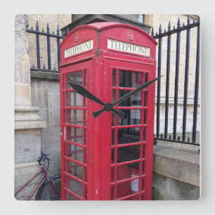 British Telephone Booth Clock