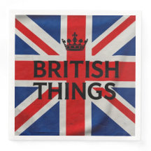 British things paper napkins