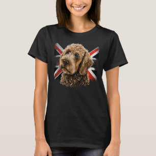 British UK Golden Doodle on Great Britain Goldendo T-Shirt