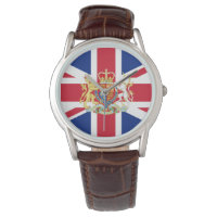 British Union Flag and Royal Crest