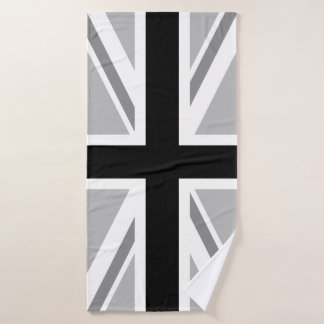 British Union Flag (Union Jack) Monochrome Bath Towel