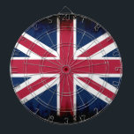 British Union Flag Union Jack Patriotic Design Dartboard<br><div class="desc">For those who love Britain and identify with the unmistakable form of the famous Union Flag,  this design is for you. :)</div>