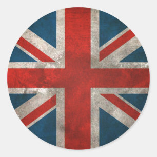 British Union Jack Classic Round Sticker