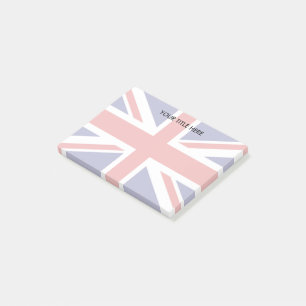 British Union Jack flag design Personalised Post-it Notes