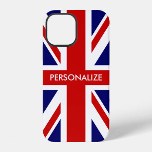 British Union Jack flag English pride personalised iPhone 12 Case