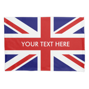 British Union Jack flag pillowcase