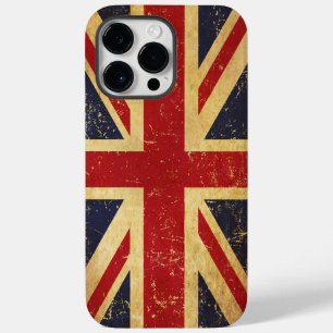 British Union Jack Flag Vintage Case-Mate iPhone 14 Pro Max Case