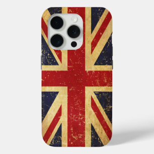 British Union Jack Flag Vintage iPhone 15 Pro Case