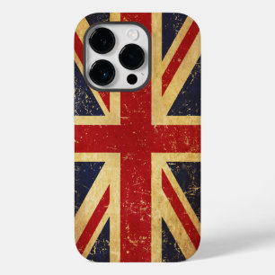 British Union Jack Flag Vintage Case-Mate iPhone 14 Pro Case