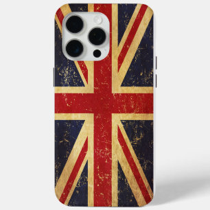 British Union Jack Flag Vintage iPhone 15 Pro Max Case