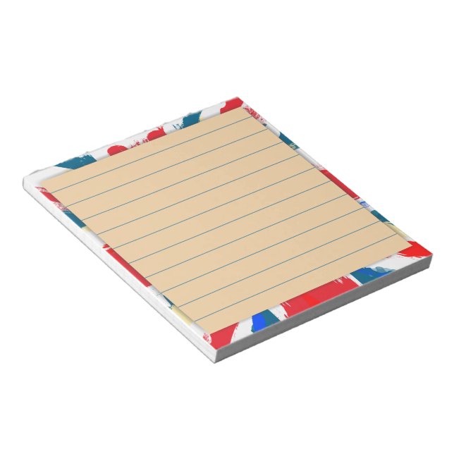 British Union Jack Flag Vintage Worn Notepad (Angled)