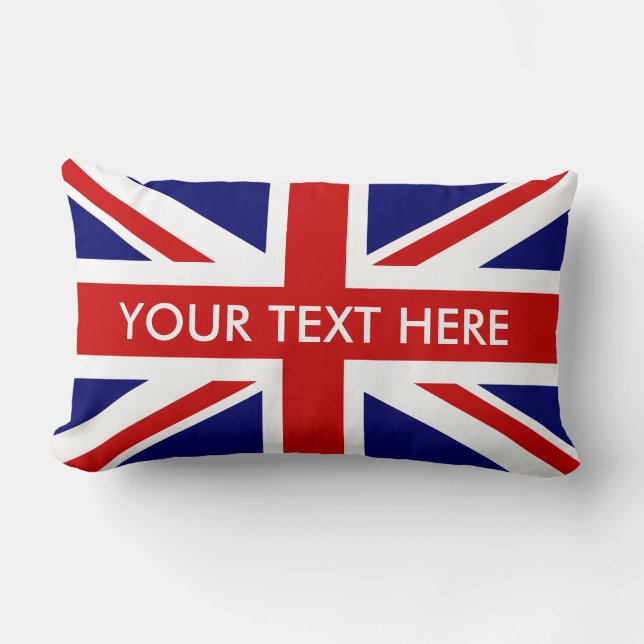British Union Jack lumbar throw pillows (Front)