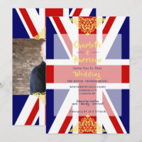 British Union Jack Red White Blue Photo Wedding