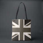 British Union Jack Sepia Antiqued Tote Bag<br><div class="desc">my roots are British</div>