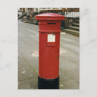 British Victorian Pillar Box Postcard