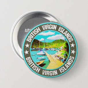 British Virgin Islands                             7.5 Cm Round Badge