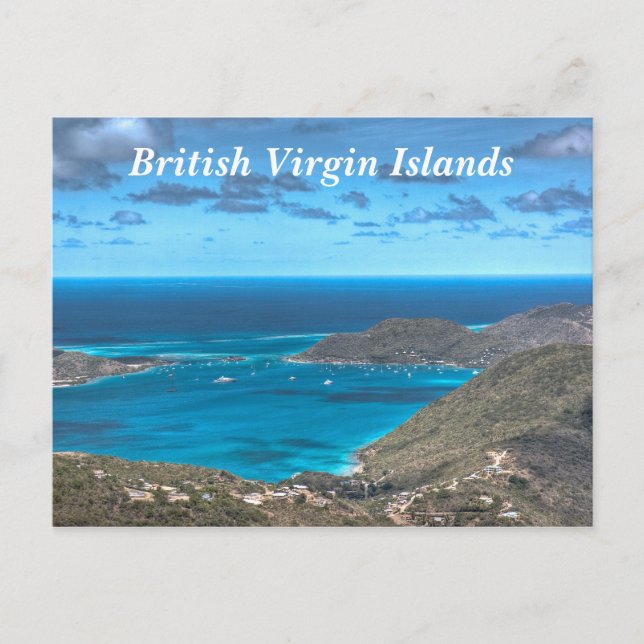 British Virgin Islands Bay Postcard (Front)