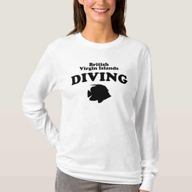 British Virgin Islands Diving Fish T-Shirt (Front)