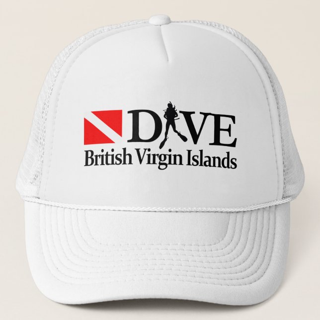 British Virgin Islands DV4 Trucker Hat (Front)