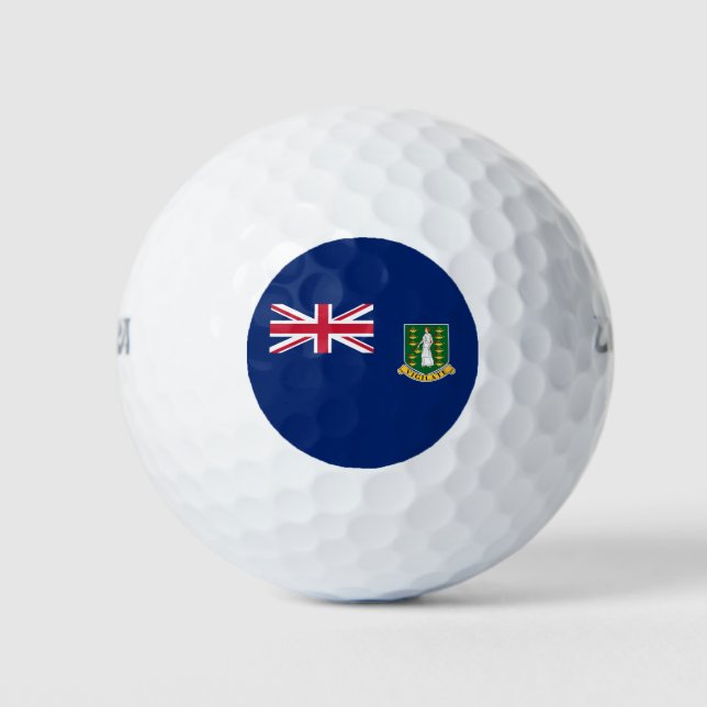 British Virgin Islands Flag Golf Balls (Front)