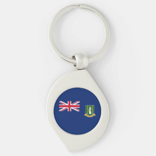 British Virgin Islands Flag Key Ring