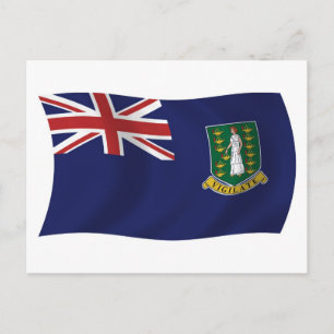 British Virgin Islands Flag Postcard