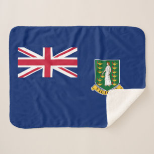 British Virgin Islands Flag Sherpa Blanket