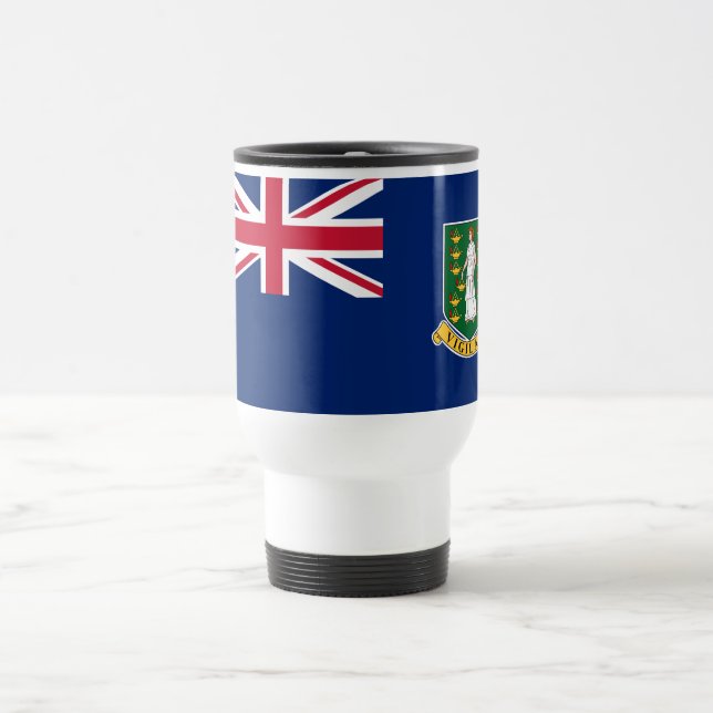 British Virgin Islands Flag Travel Mug (Center)
