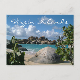 British Virgin Islands, Gorda, The Baths Beach Postcard