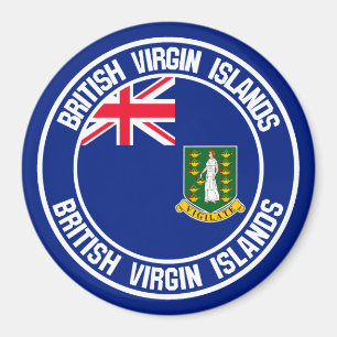 British Virgin Islands Round Emblem Magnet