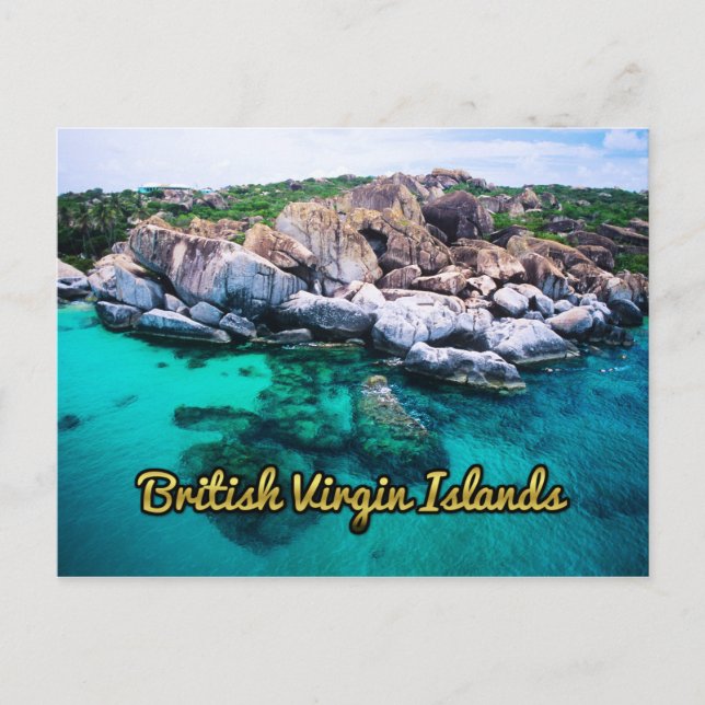 British Virgin Islands The Baths Postcard (Front)