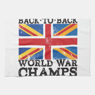British World War Victory Tea Towel