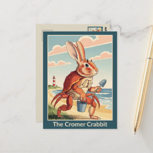 British WPA Themed Surreal Travel  Postcard