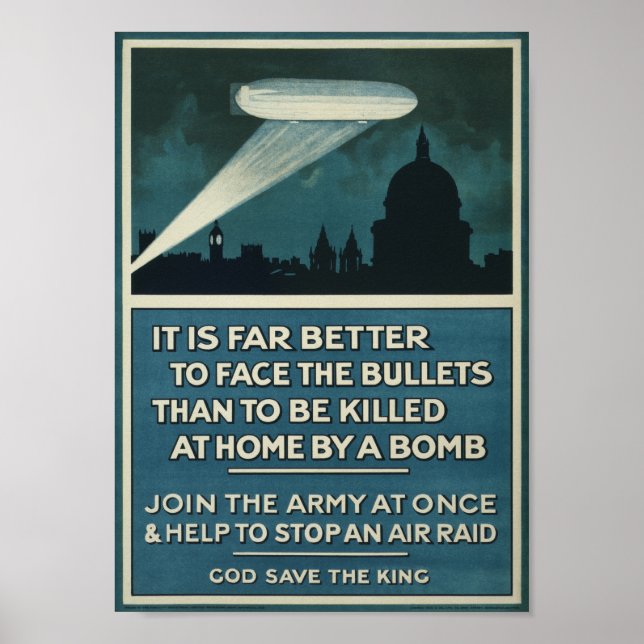 British  WW1 Recruitment  Poster (Front)