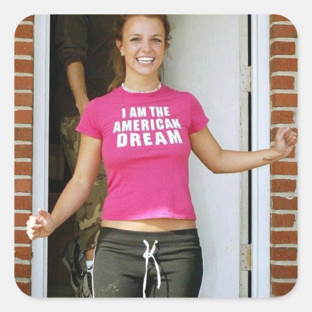 Britney  square sticker (Front)