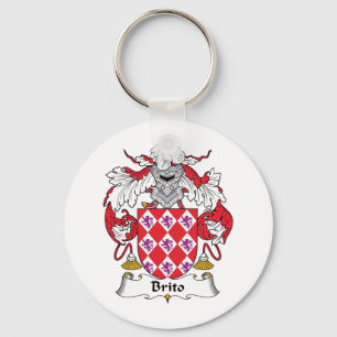 Brito Family Crest Key Ring