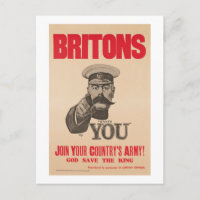 Britons Lord Kitchener Wants You WWI Propaganda