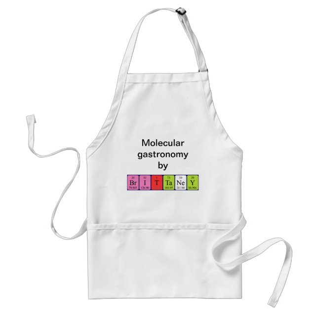 Brittaney periodic table name apron (Front)