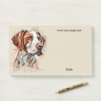 Brittany Abstract Art Dog Name  Post-it Notes