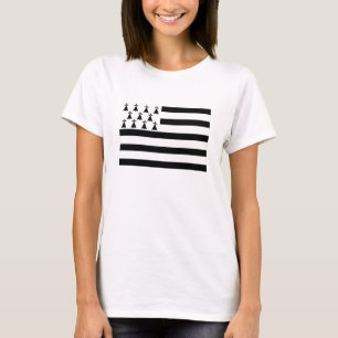brittany Bretagne france region flag T-Shirt